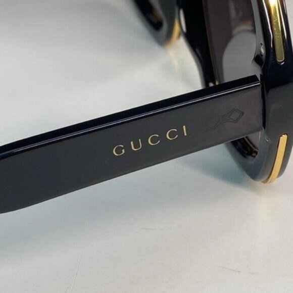 New Authentic GG1064s 002 GUCCI  Acetate Square Frame GG1064S Sunglasses Black - Picture 8 of 14